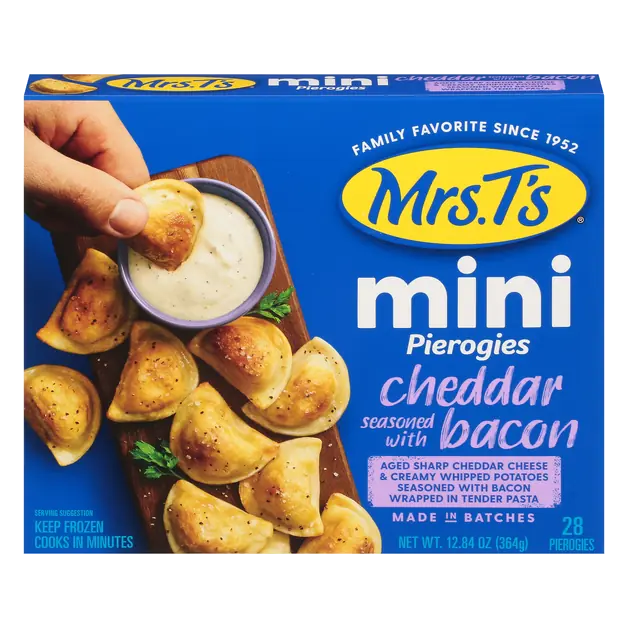 Mini Cheddar with Bacon Pierogies - 28 ct Frozen