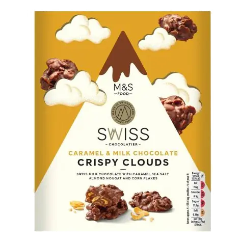 Swiss Caramel And Milk Chocolate Crispy Clouds