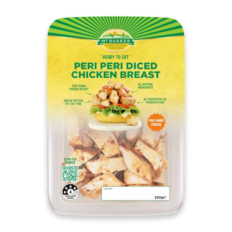 Free Range Peri Peri Diced Chicken Breast