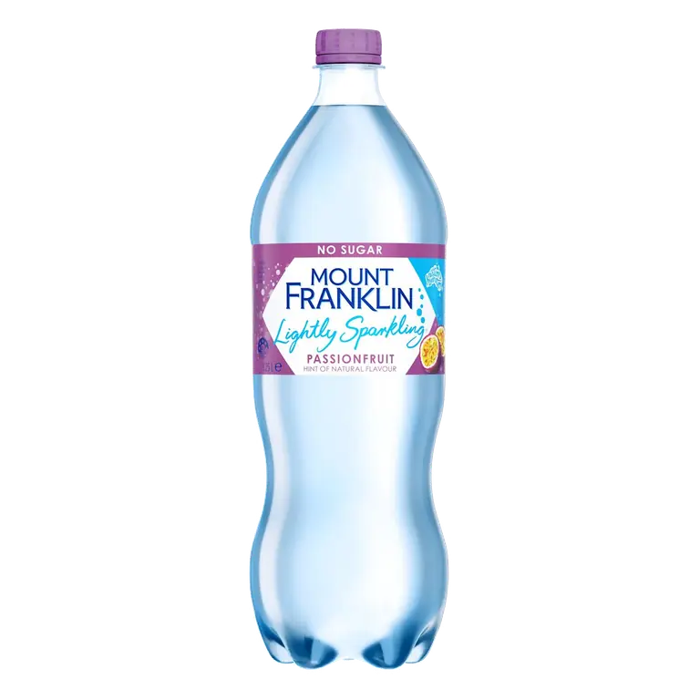 Mount Franklin Lightly Sparkling Water Passionfruit Bottle