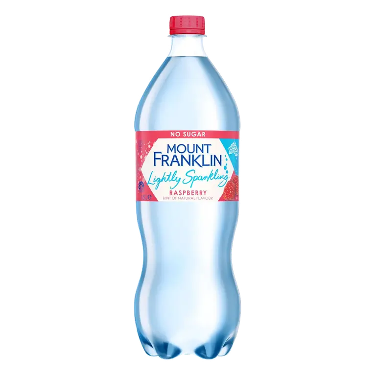 Mount Franklin Lightly Sparkling Water Raspberry Bottle