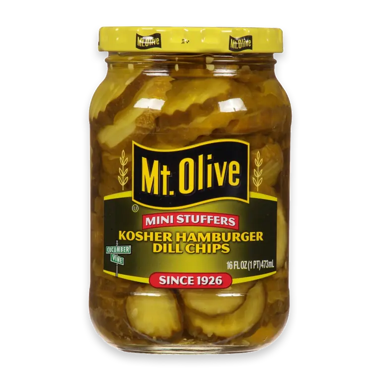 Mini Stuffers Kosher Hamburger Dill Pickle Chips