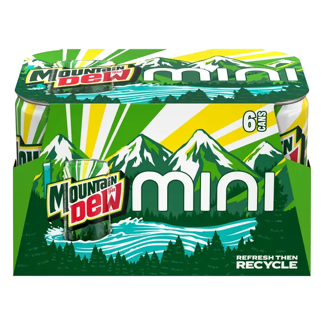 Mountain Dew Citrus Soda Mini - 6 pk