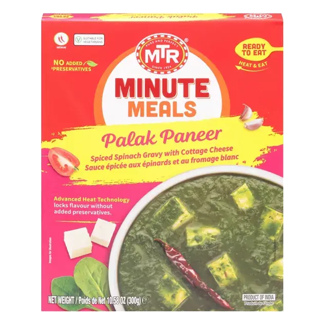 Palak Paneer, Minute Meals
