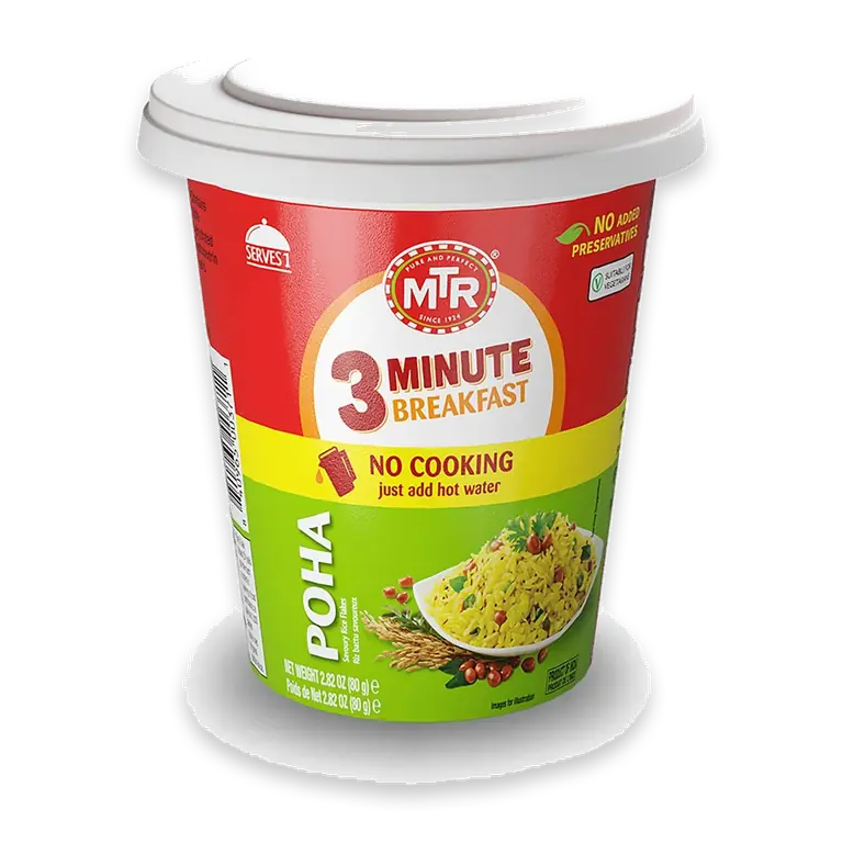 Poha Breakfast In A Cup