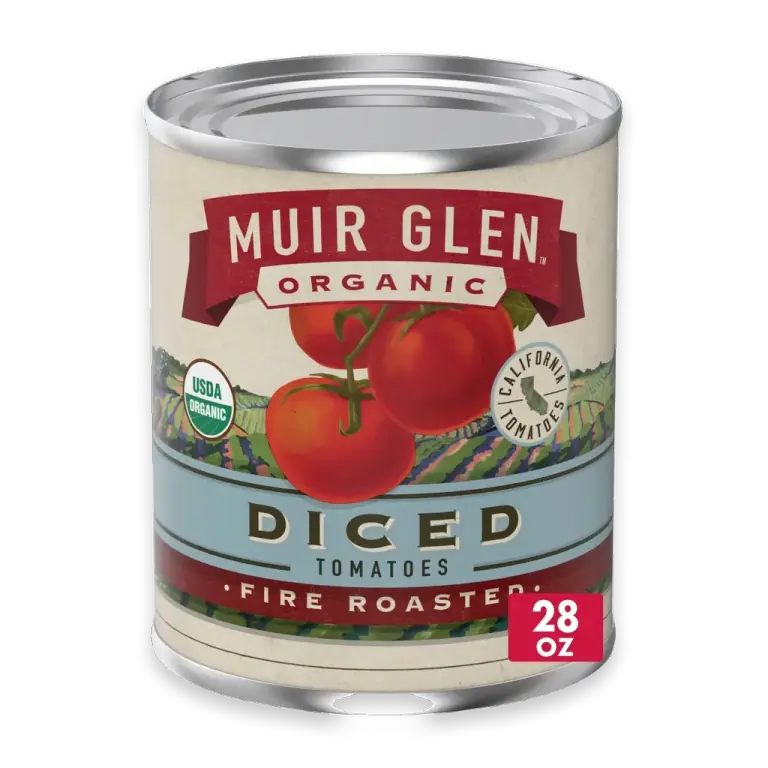 Diced Fire Roasted Canned Tomatoes
