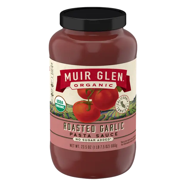 Organic No Sugar Added Roasted Garlic Pasta Sauce
