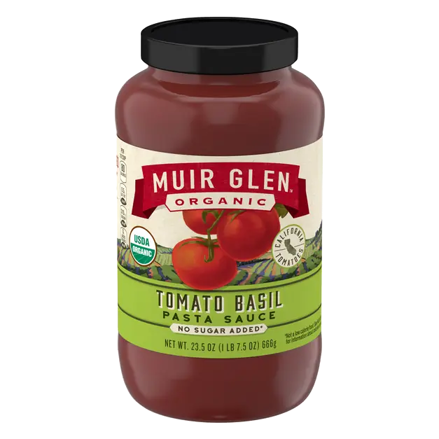 Organic No Sugar Added Tomato Basil Pasta Sauce