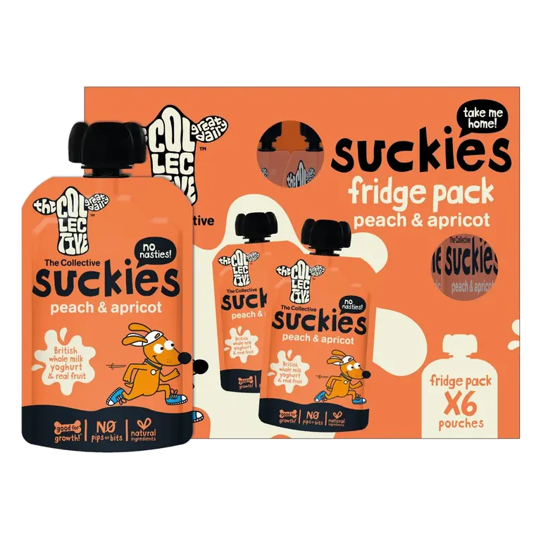 Collective Peach & Apricot Suckies Yogurt Pouches