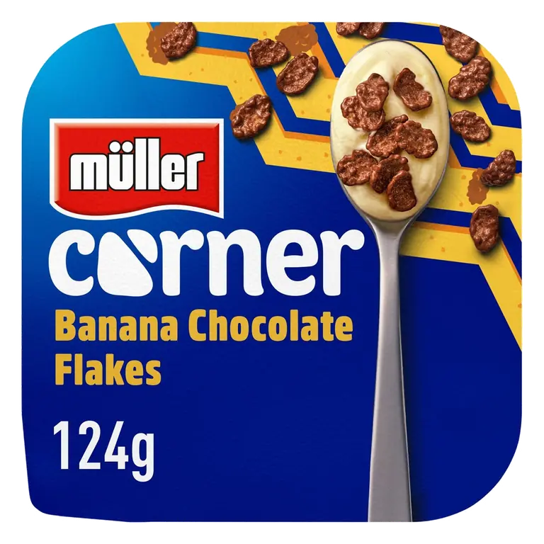 Corner Banana with Chocolate Flakes Yogurt 124g