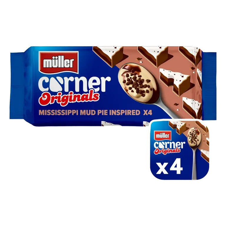 Corner Originals Mississippi Mud Pie Yogurt 4x124g