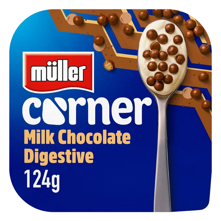 Corner Vanilla with Chocolate Digestive Biscuits Yogurt 124g