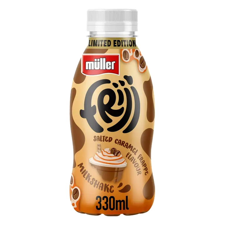 Frijj 330ml Salted Caramel Frappe Flavour Milkshake, Limited Edition