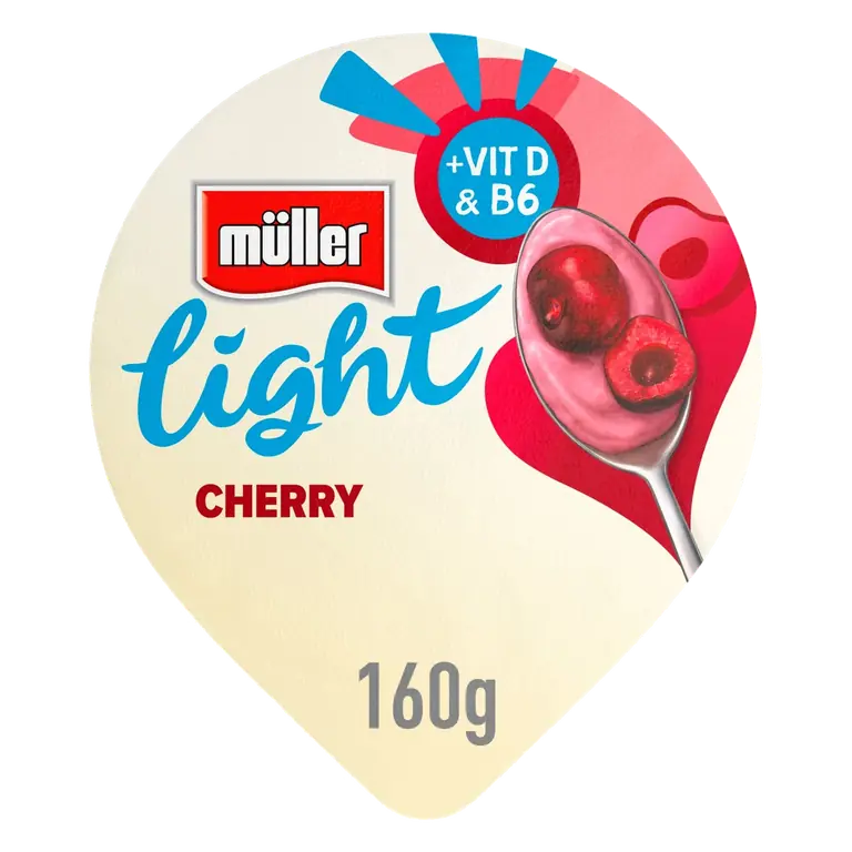 Light Cherry Fat Free Yogurt 160g
