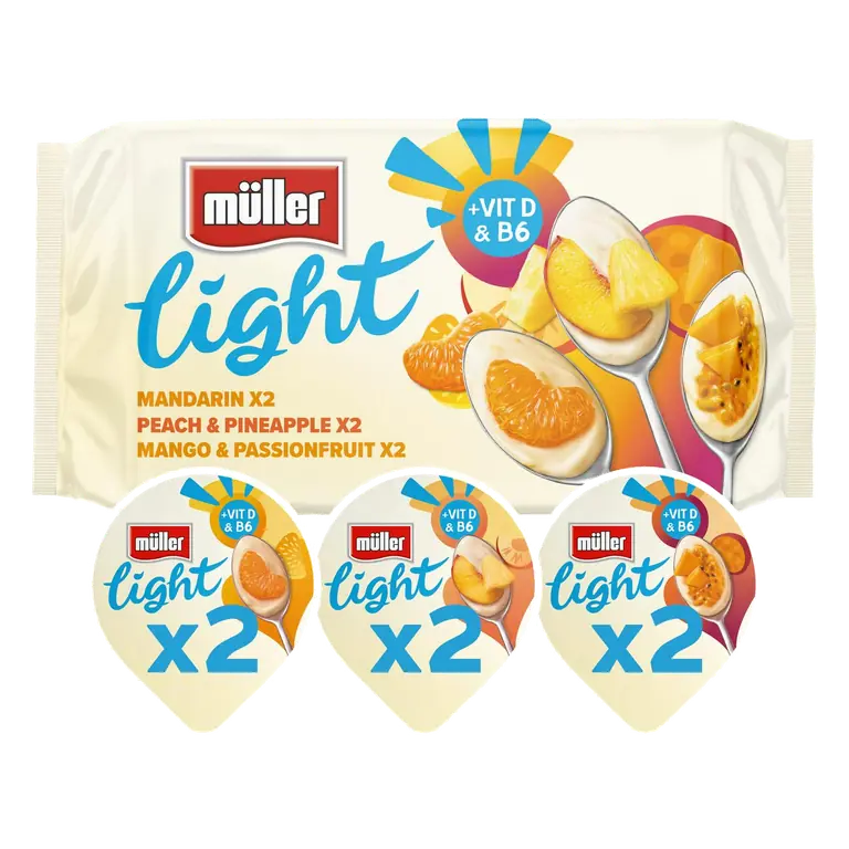 Light Citrus Fat Free Yogurts 6x140g