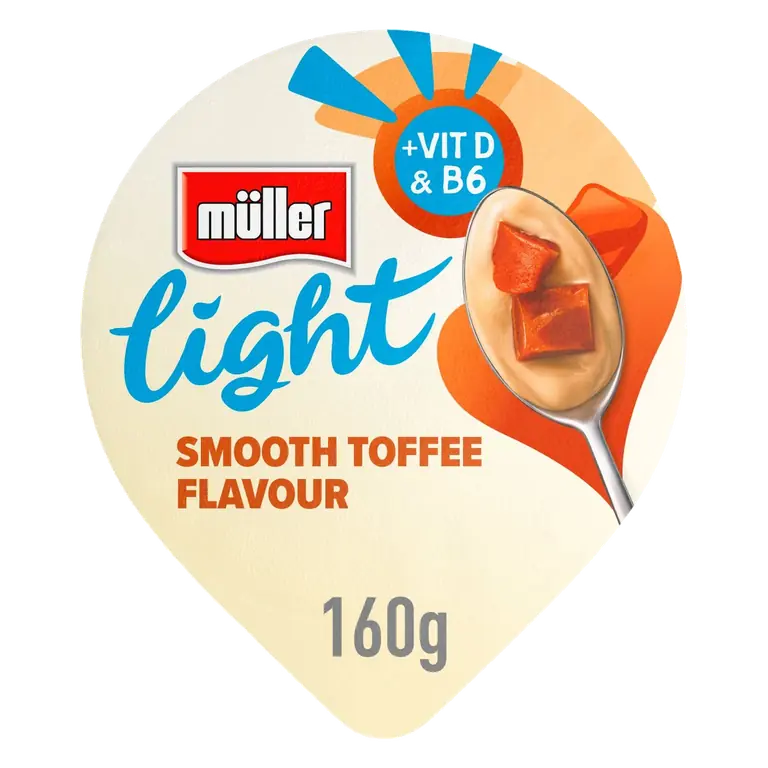 Light Toffee Fat Free Yogurt 160g