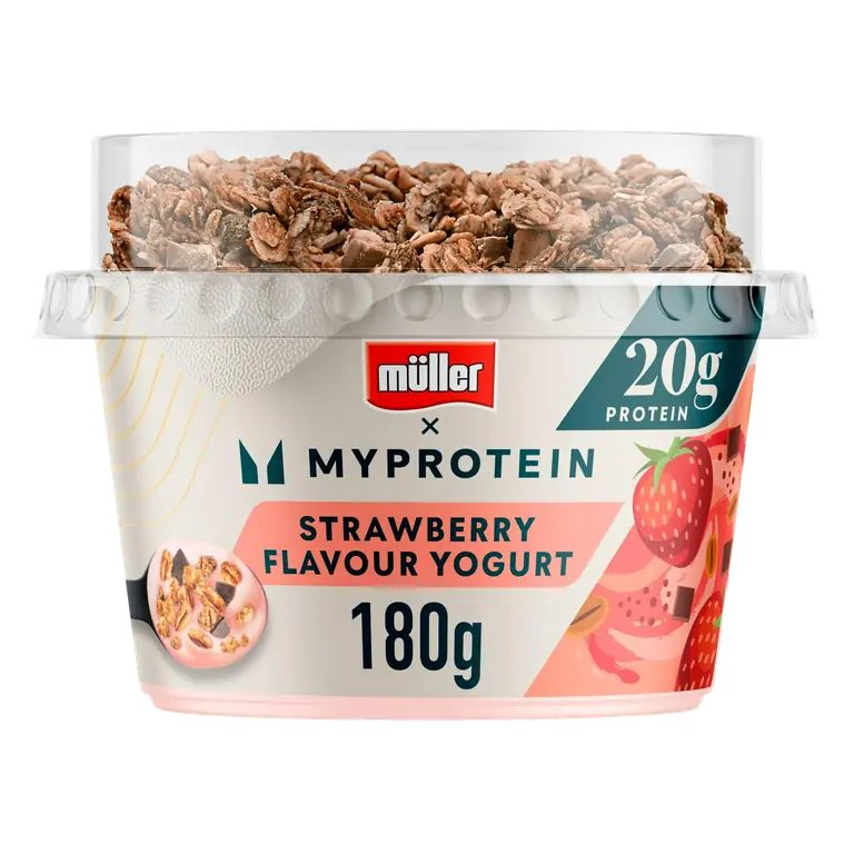 Myprotein High Protein Strawberry Yogurt with Granola
