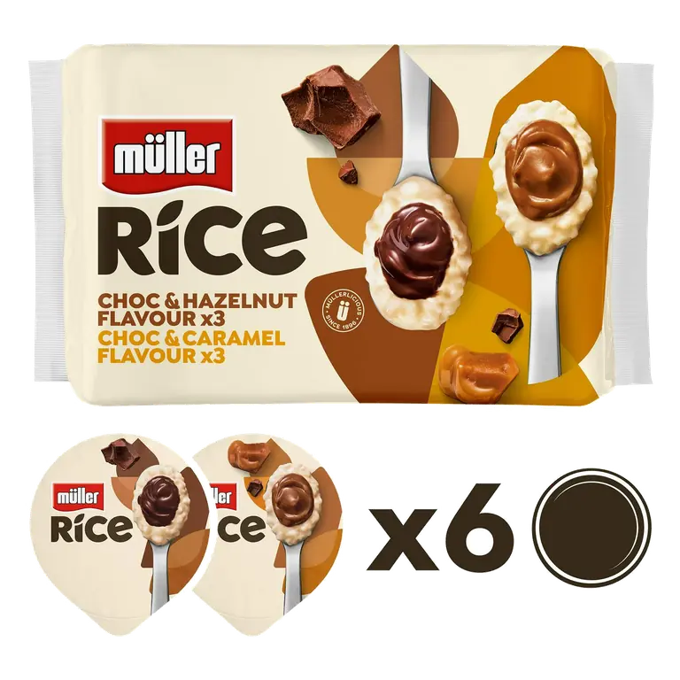 Rice Chocolate, Hazelnut & Caramel Low Fat Desserts