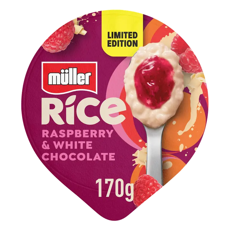Muller Rice Limited Edition Raspberry & White Chocolate Flavour 170g