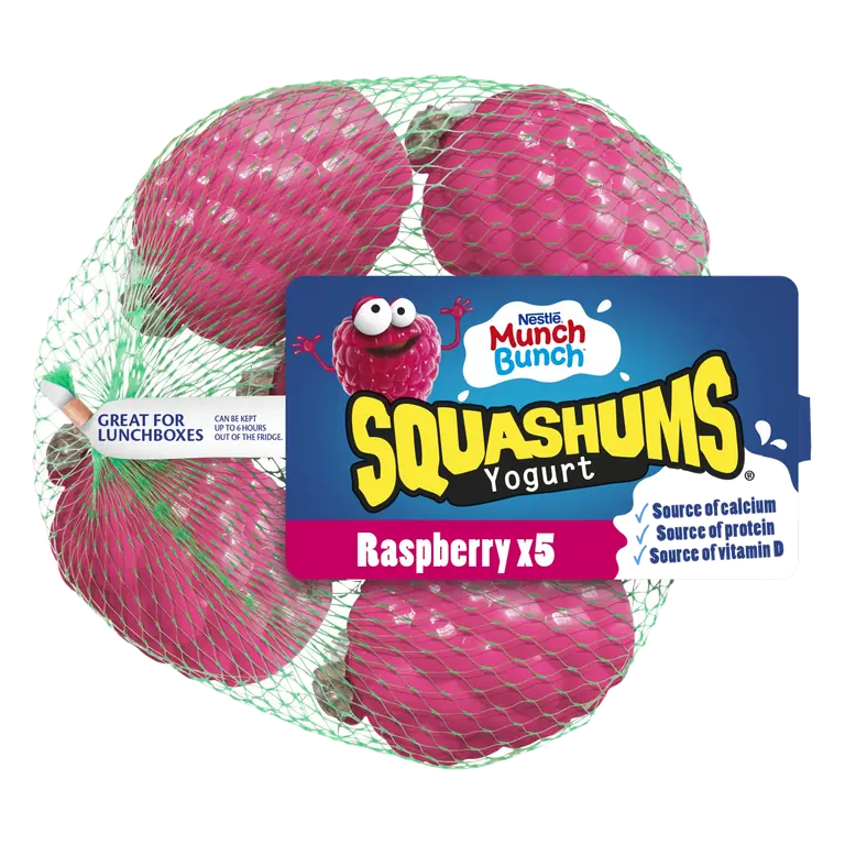 Munch Bunch Squashums Raspberry Yogurt 5 x 60g