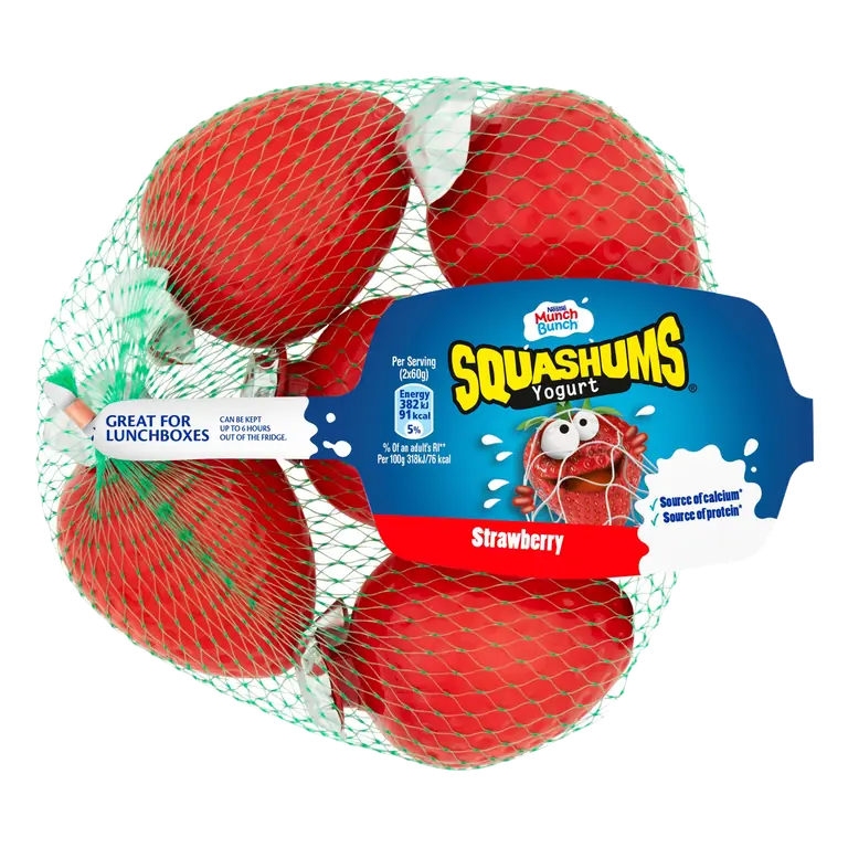 Munch Bunch Squashums yogurt Shapes Strawberry 5x60g