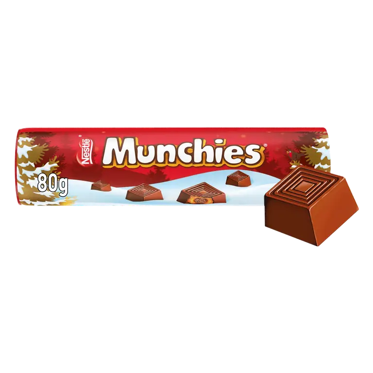 Munchies Milk Chocolate & Caramel Giant Tube 80g