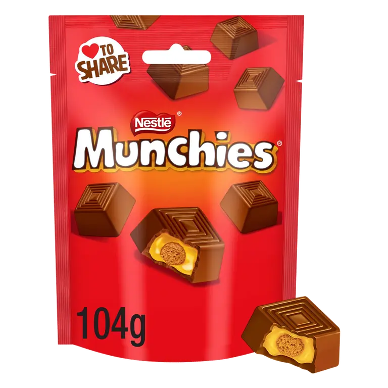 Munchies Milk Chocolate & Caramel Sharing Bag 104g