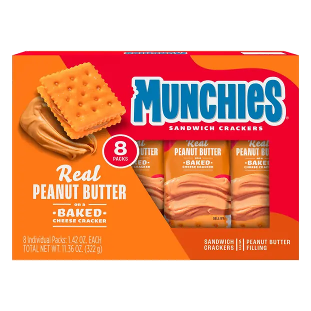 Peanut Butter & Cheese Sandwich Crackers - 8 ct