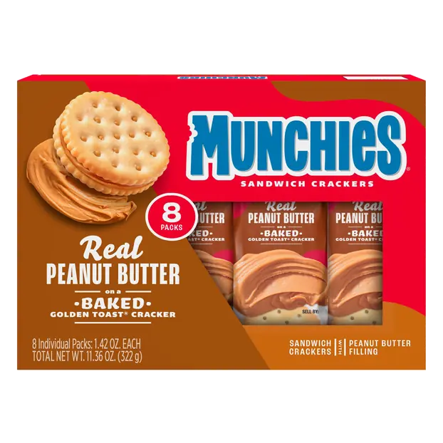 Peanut Butter & Toast Sandwich Crackers - 8 ct