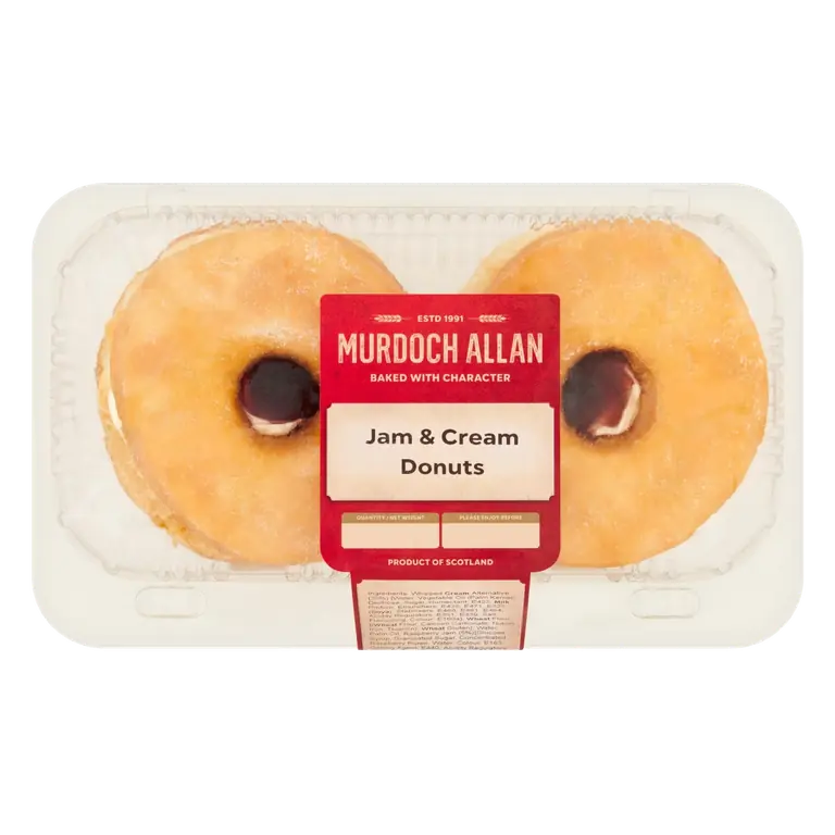 Craft Bakery Jam & Cream Donuts 2 Pack