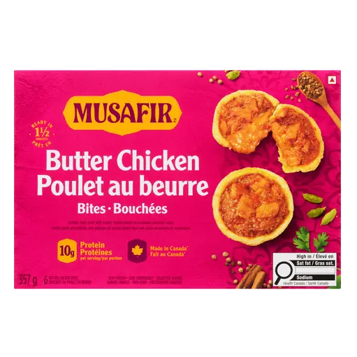 Frozen Chicken Bites Butter Chicken 357 g
