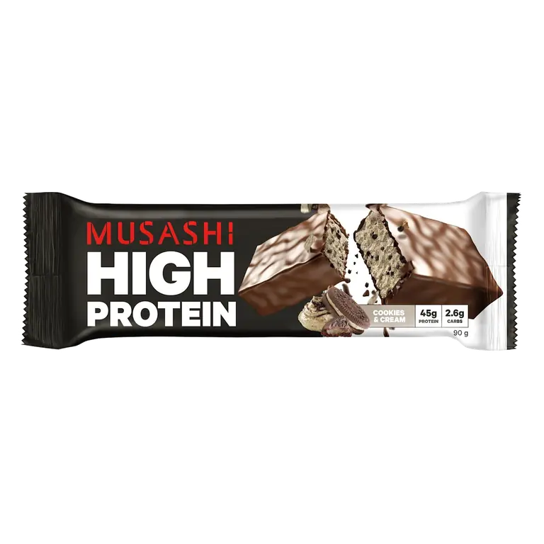 High Protein Bar Cookies & Cream
