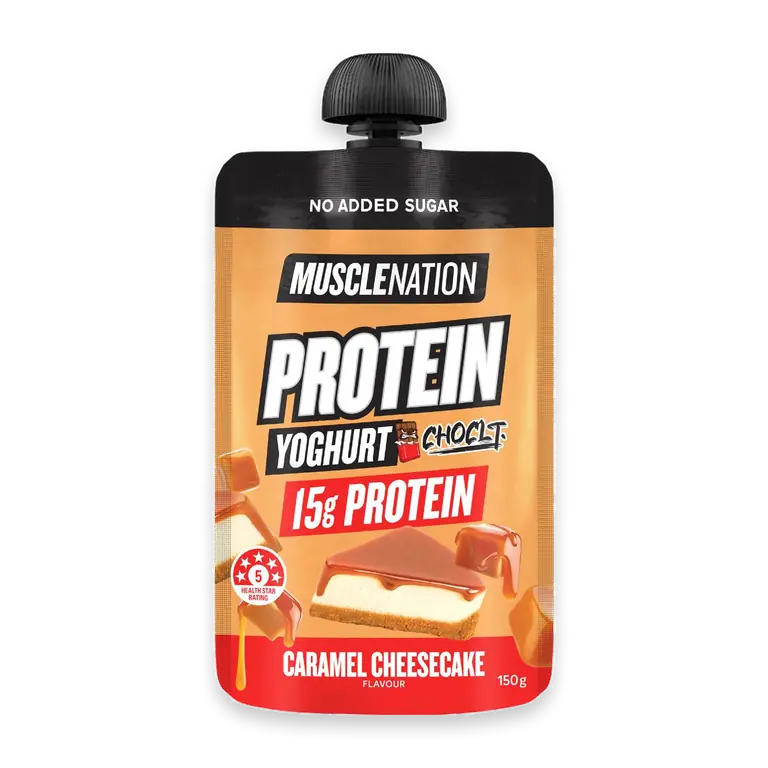 Protein Yoghurt Pouch Caramel Cheesecake