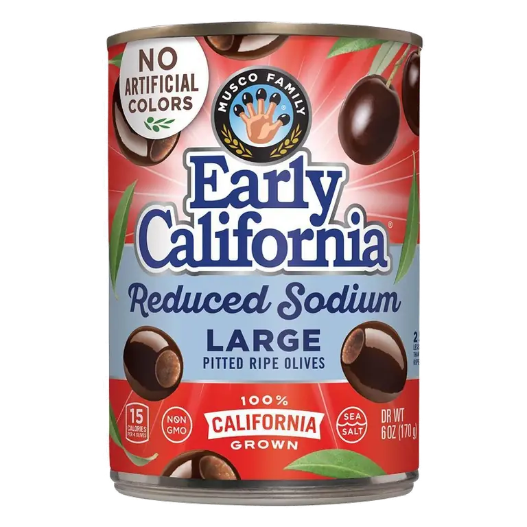 Reduced Sodium Large Pitted California Ripe Olives