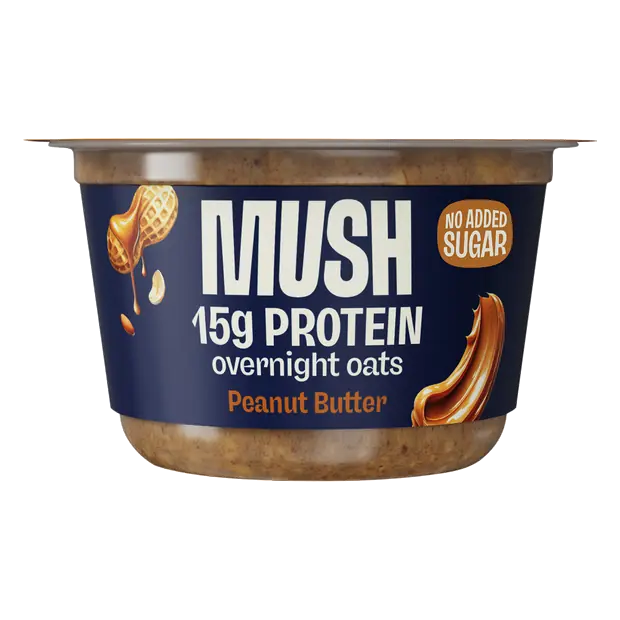 Gluten & Dairy Free Peanut Butter Protein Overnight Oats Refrigerated