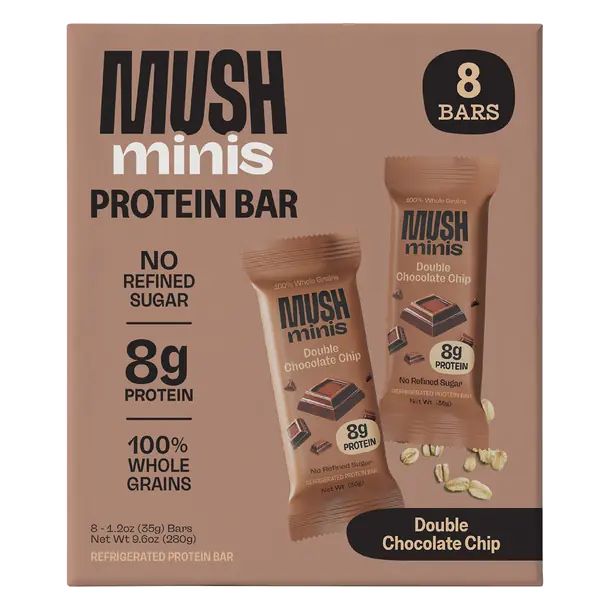 Minis Double Chocolate Chip Protein Bars - 8 ct Refrigerated