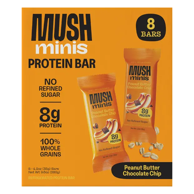 Minis Peanut Butter Chocolate Chip Protein Bar - 8 ct Refrigerated
