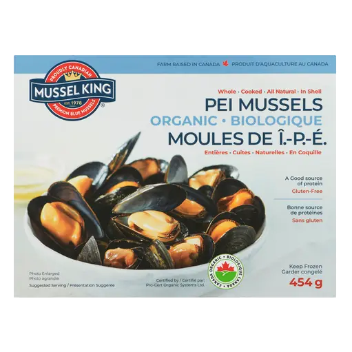 Frozen All Natural PEI Mussels 454 g