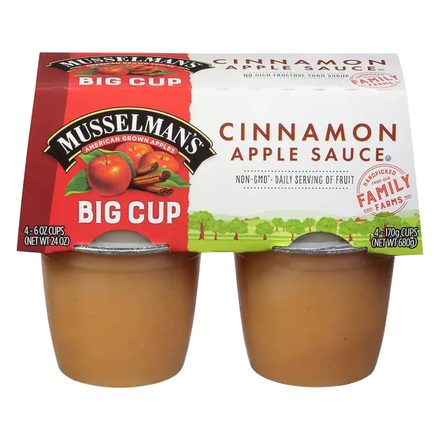 Cinnamon Applesauce Big Cups - 4 ct