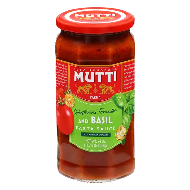 No Added Sugar Rossoro Tomatoes & Basil Pasta Sauce