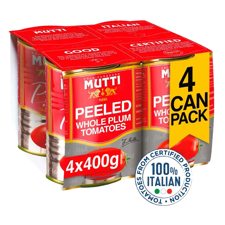 Peeled Whole Plum Tomatoes 4x400g