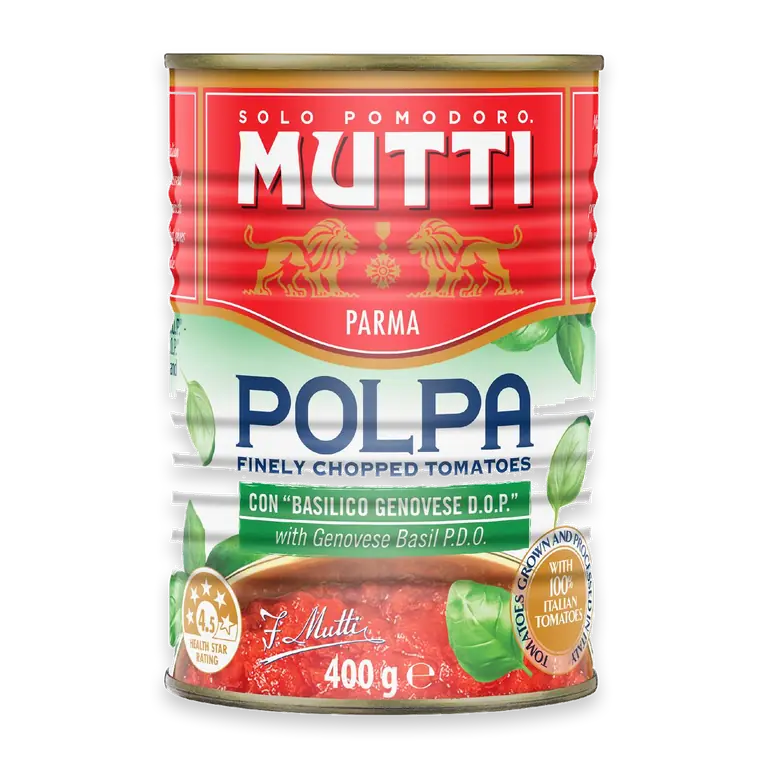 Polpa Finely Chopped Tomatoes With Basil