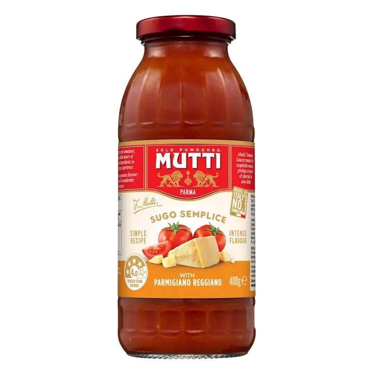 Sugo Semplice Parmigiano Reggiano Pasta Sauce