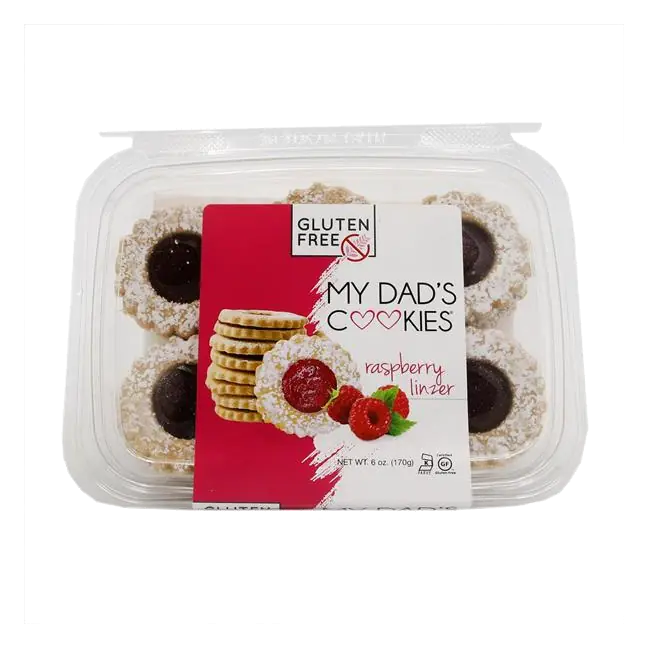 My Dad's Cookies Gluten Free, Raspberry Linzer