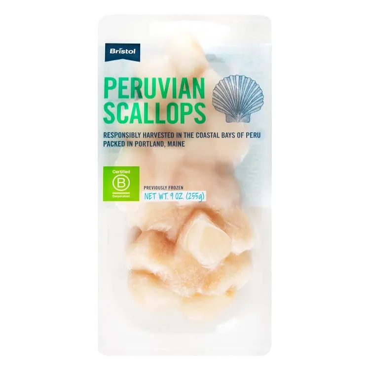 My Fish Dish Grab & Go Bay Farm Raised Raw Scallop Frozen, 9oz