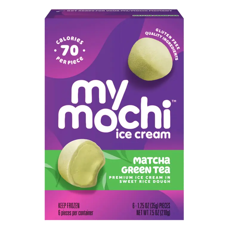 Green Tea Premium Mochi Ice Cream in Sweet Rice Dough