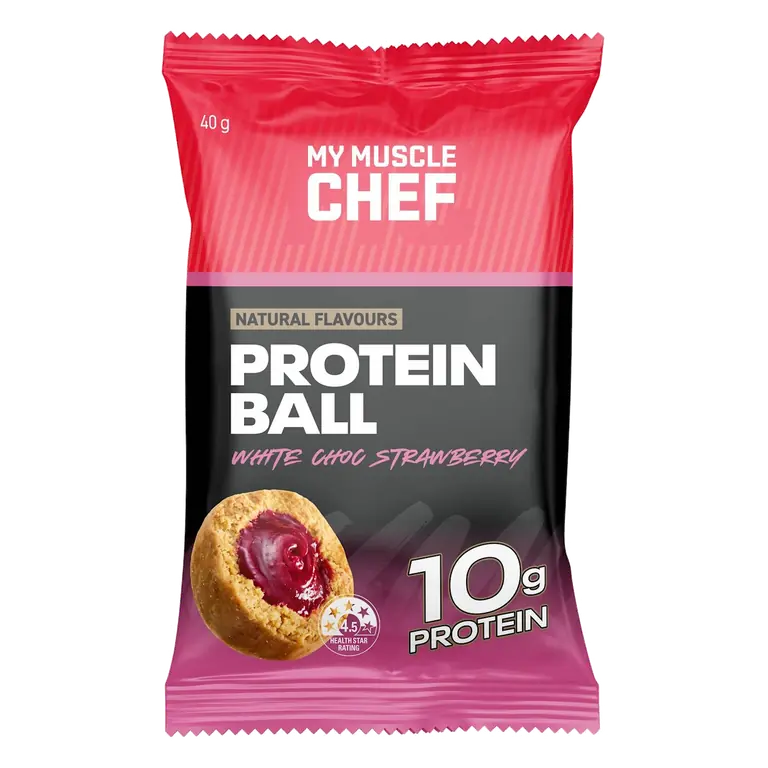 Protein Ball White Chocolate & Strawberry