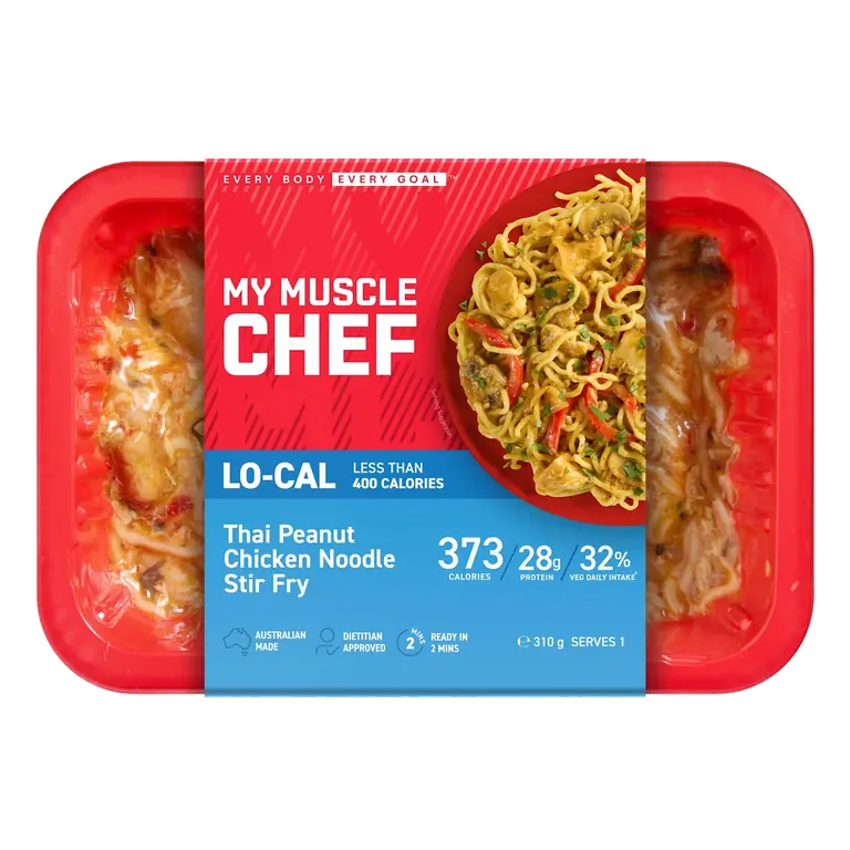 Thai Peanut Chicken Noodle Stir Fry
