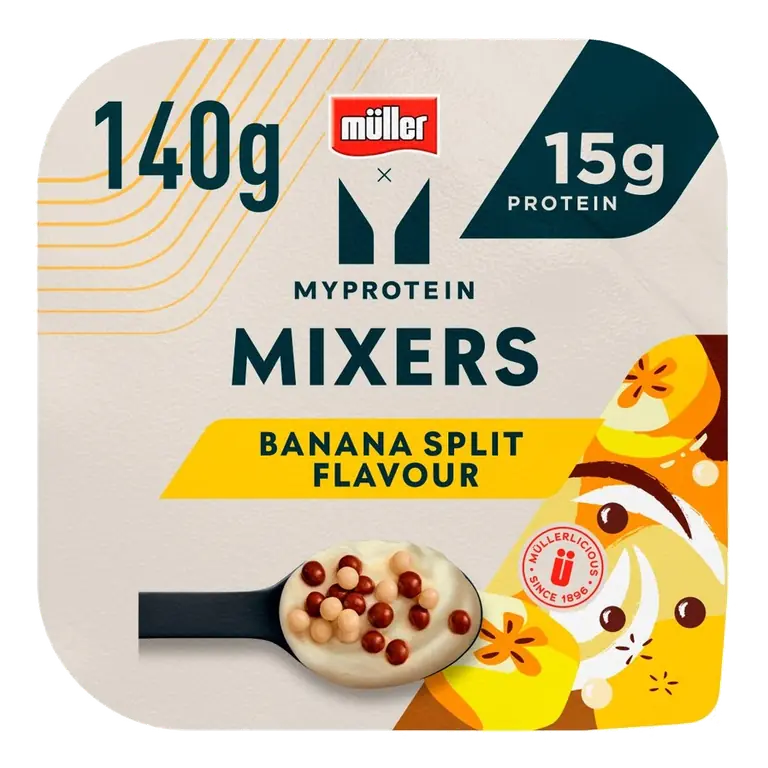 Muller MyProtein Mixers Banana Split Yogurt and Chocolate Crunch 140g