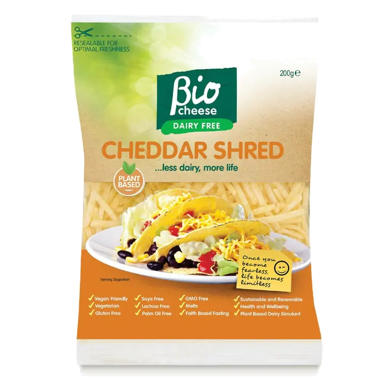 e Bio Cheese Dairy Free Cheddar Shred